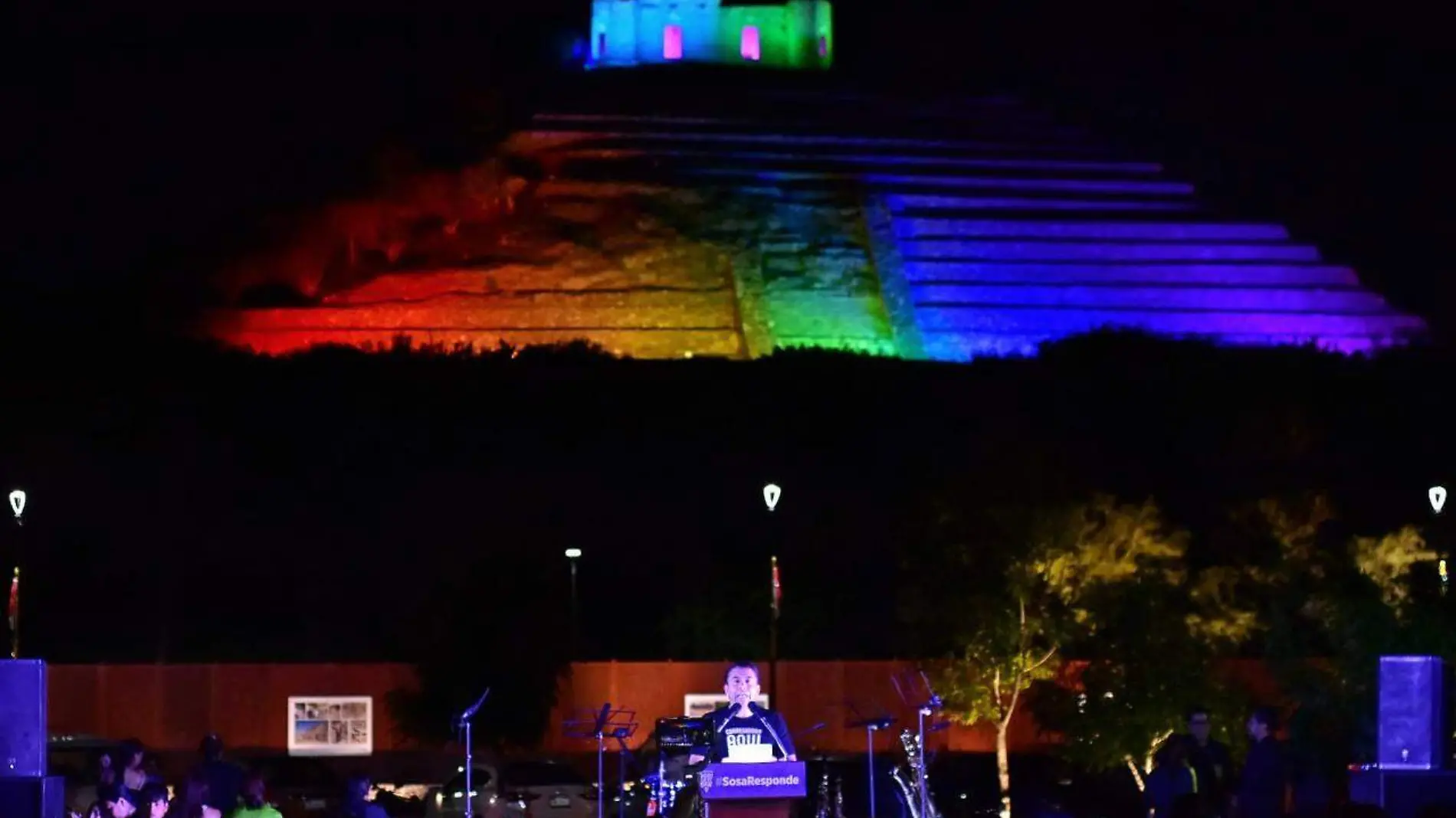 iluminación piramide